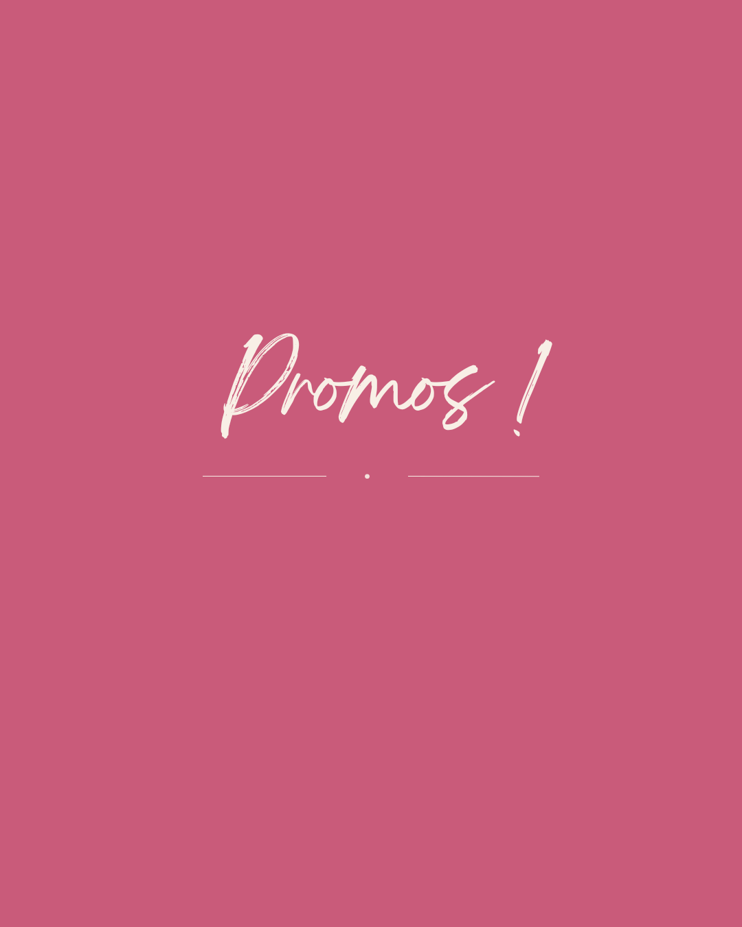 Promo du moment