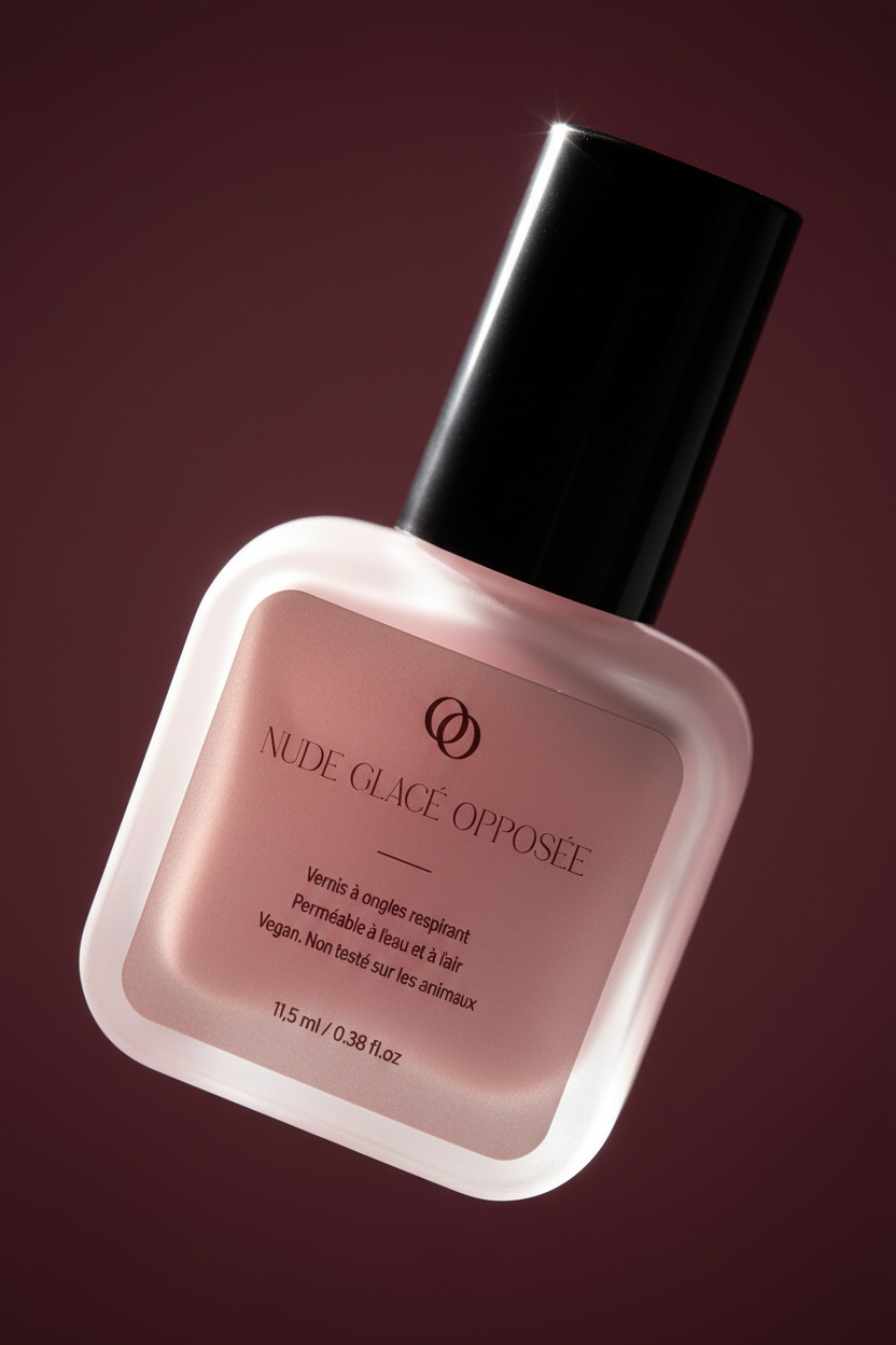 La Nuance Opposée , vernis teinte nude glacé fermé