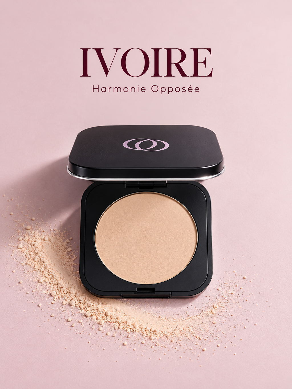Harmonie Opposée teinte ivoire et matière poudre 