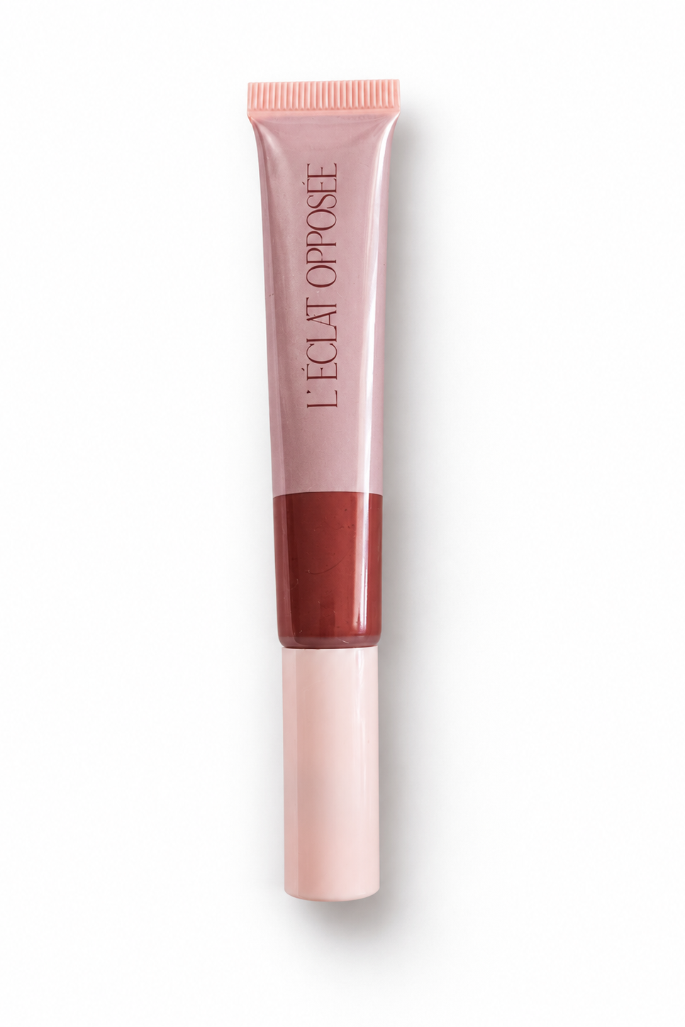 Flacon du blush liquide L’Éclat Opposée présenté sur fond blanc. blush liquide aloe vera et beurre de karité