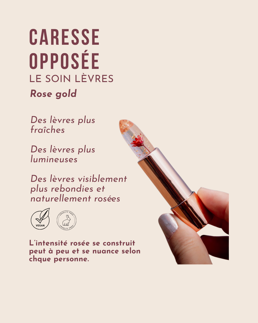 Caresse Opposée - Lèvres Rose Gold