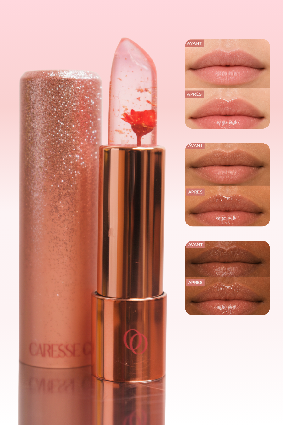 Caresse Opposée - Baume à Lèvres Rose Gold
