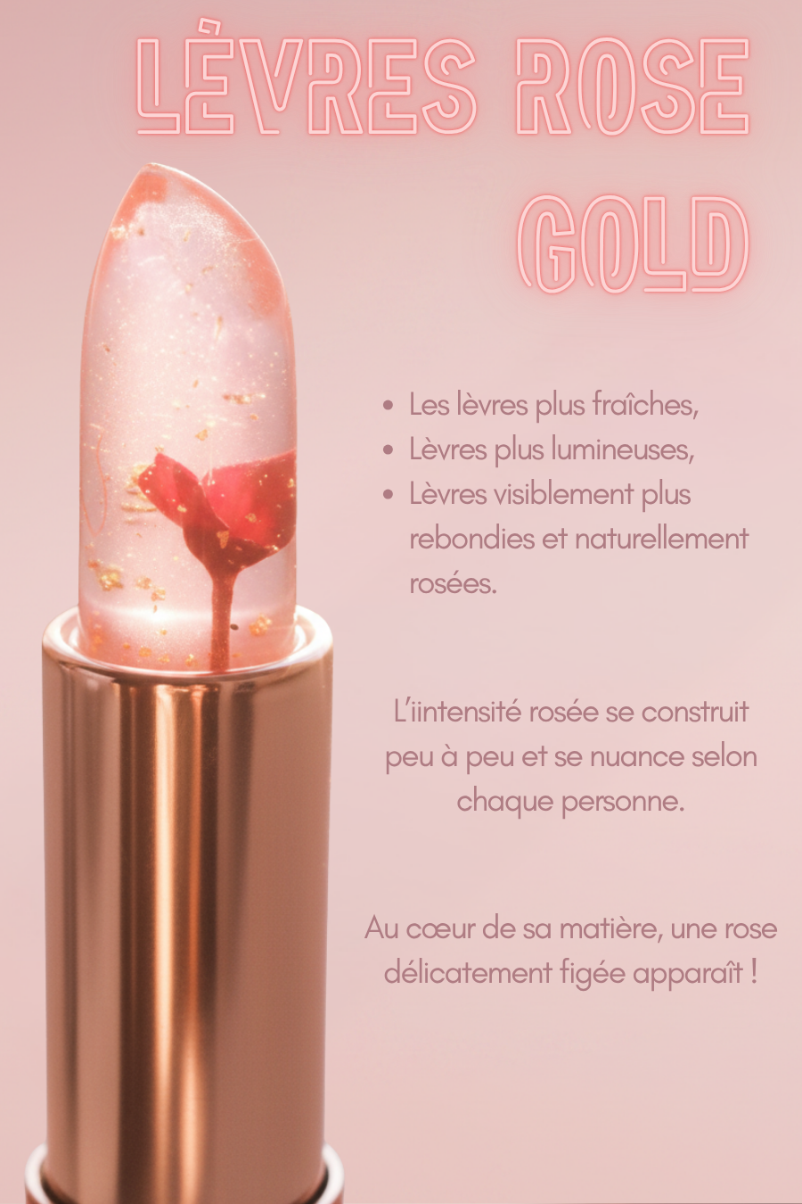 Caresse Opposée - Lèvres Rose Gold