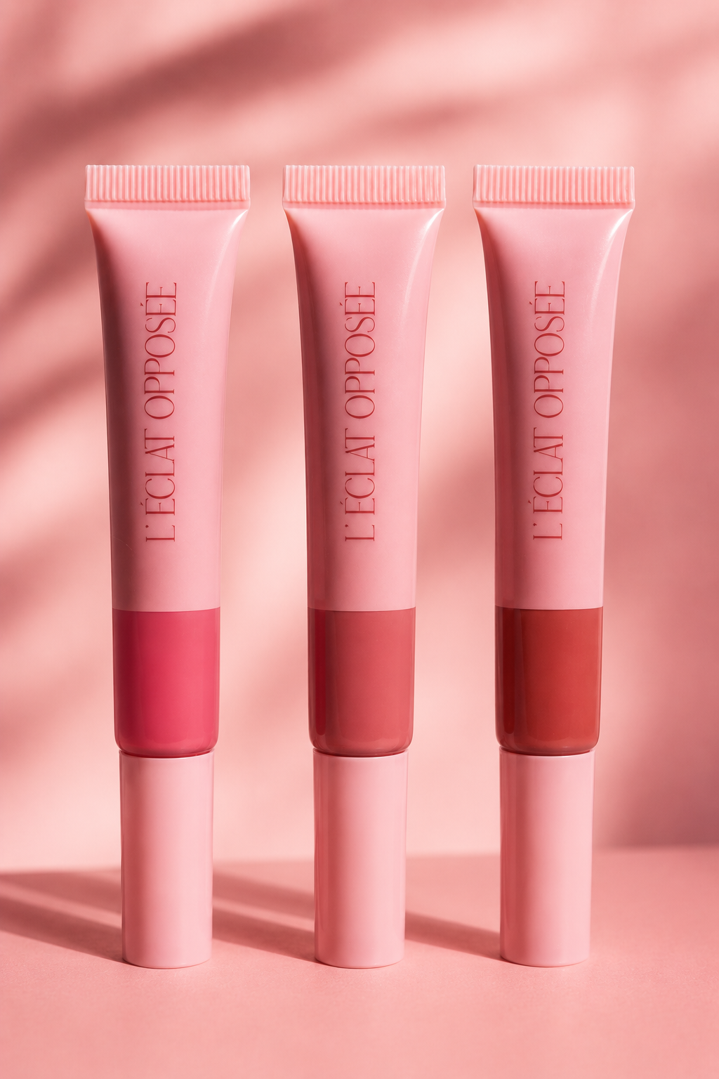 Les trois teintes du blush soin L’Éclat Opposée
