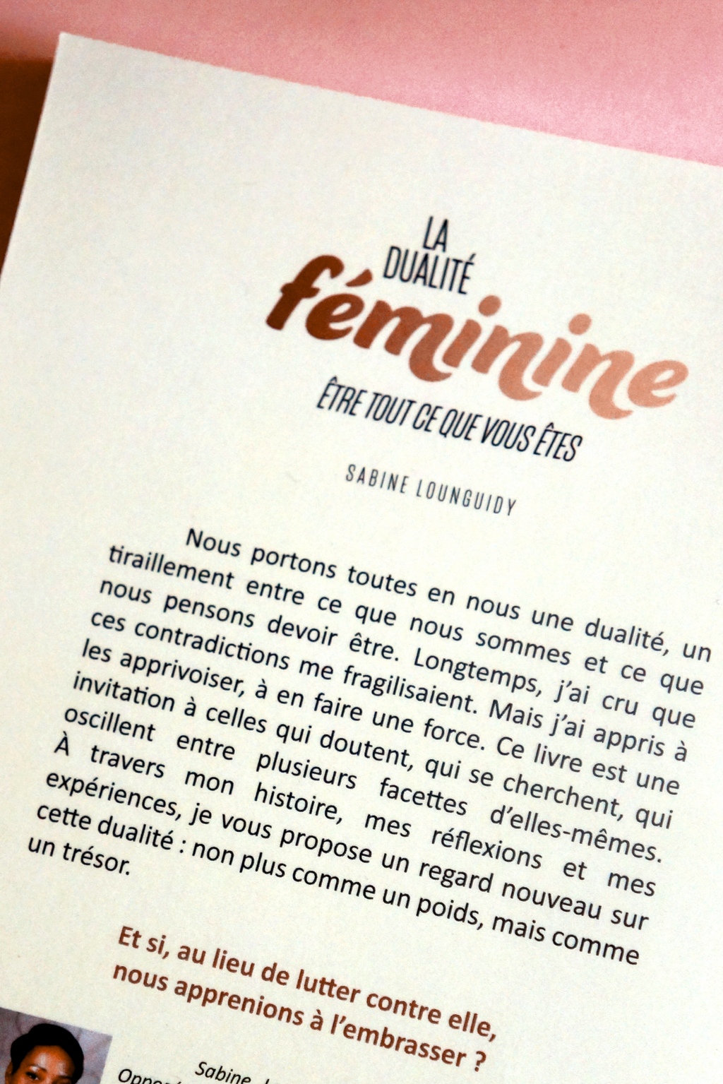 Dualité féminine – Être tout ce que vous êtes