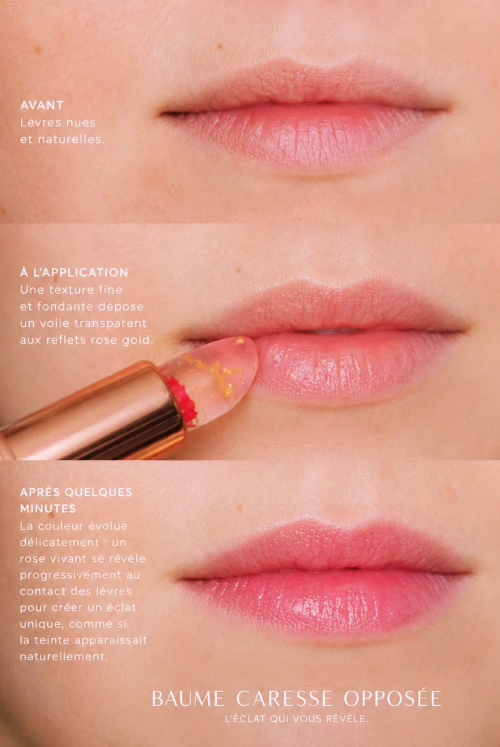 Caresse Opposée - Lèvres Rose Gold
